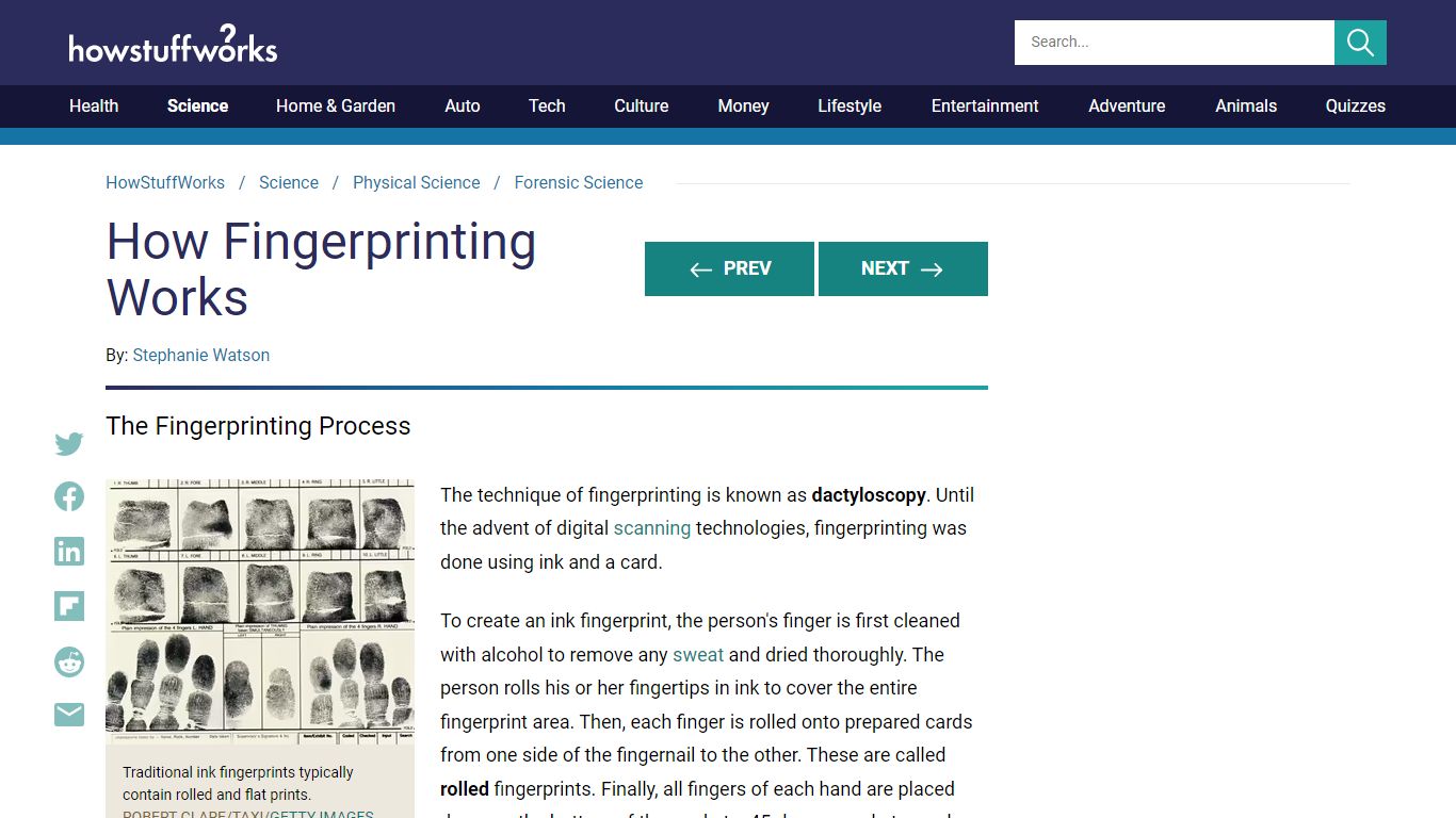 The Fingerprinting Process | HowStuffWorks